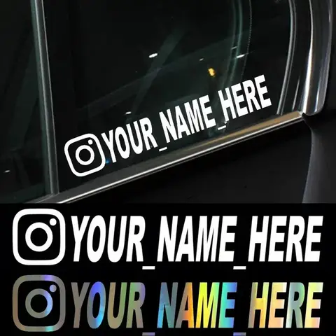 사용자 이름 Instagram FACEBOOK 사용자 정의 요구 사항을 위한 맞춤형 맞춤형 Instagram 비닐 데칼 자동차 스티커