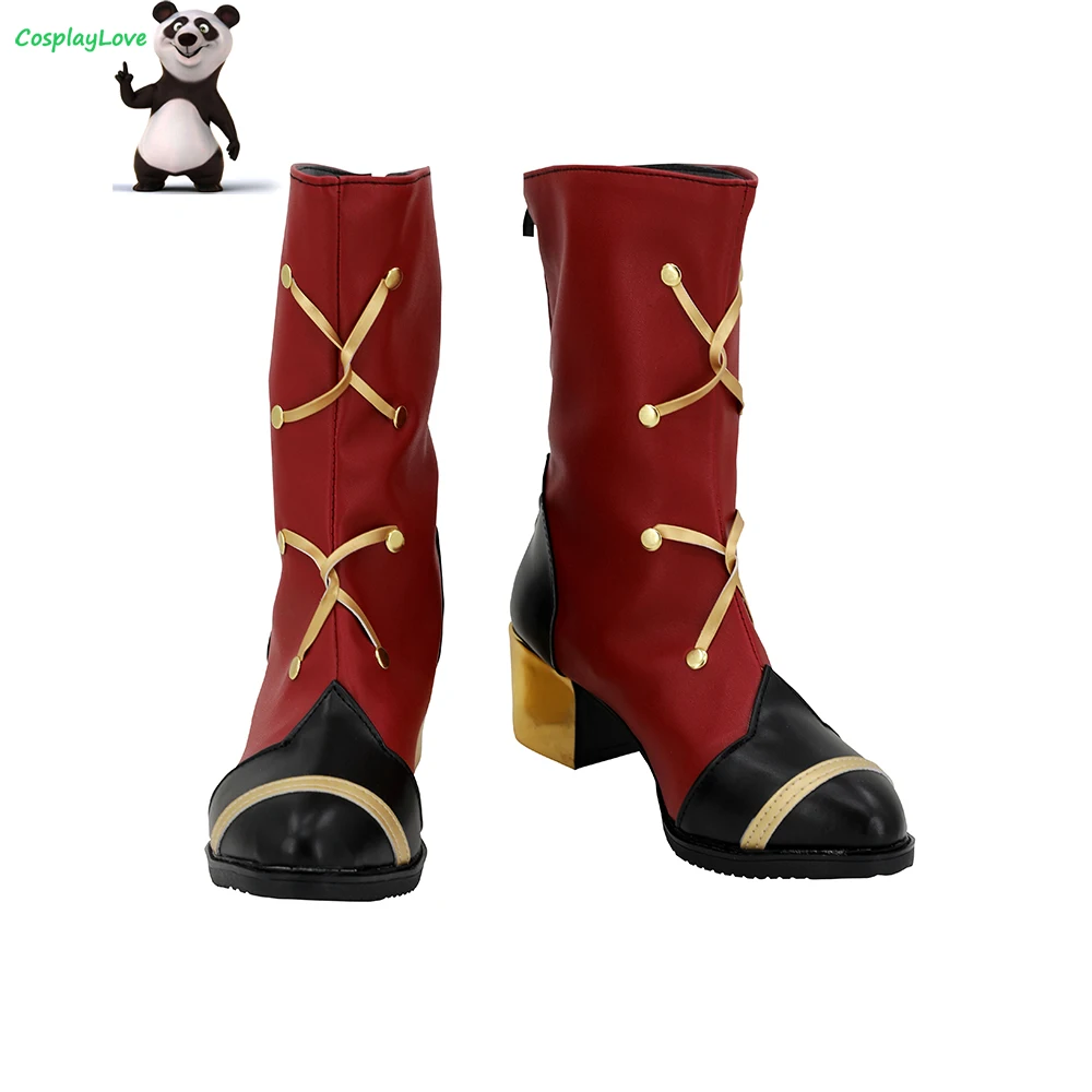 

CosplayLove Game Ensemble Stars Valkyrie Itsuki Shu kagehira mika Red Black Cosplay Shoes Boots Leather Chrismtas Custom Made