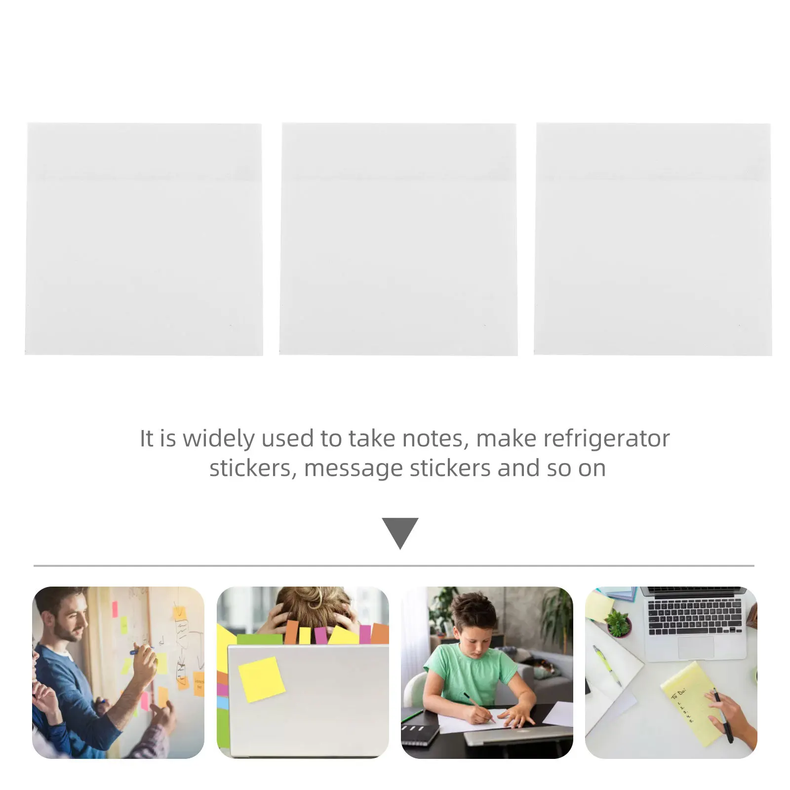 

5Pcs Distinctive Transparent Memo Pads Widely Used in Study Life and Office Supplies Memo Pads Office Supplies