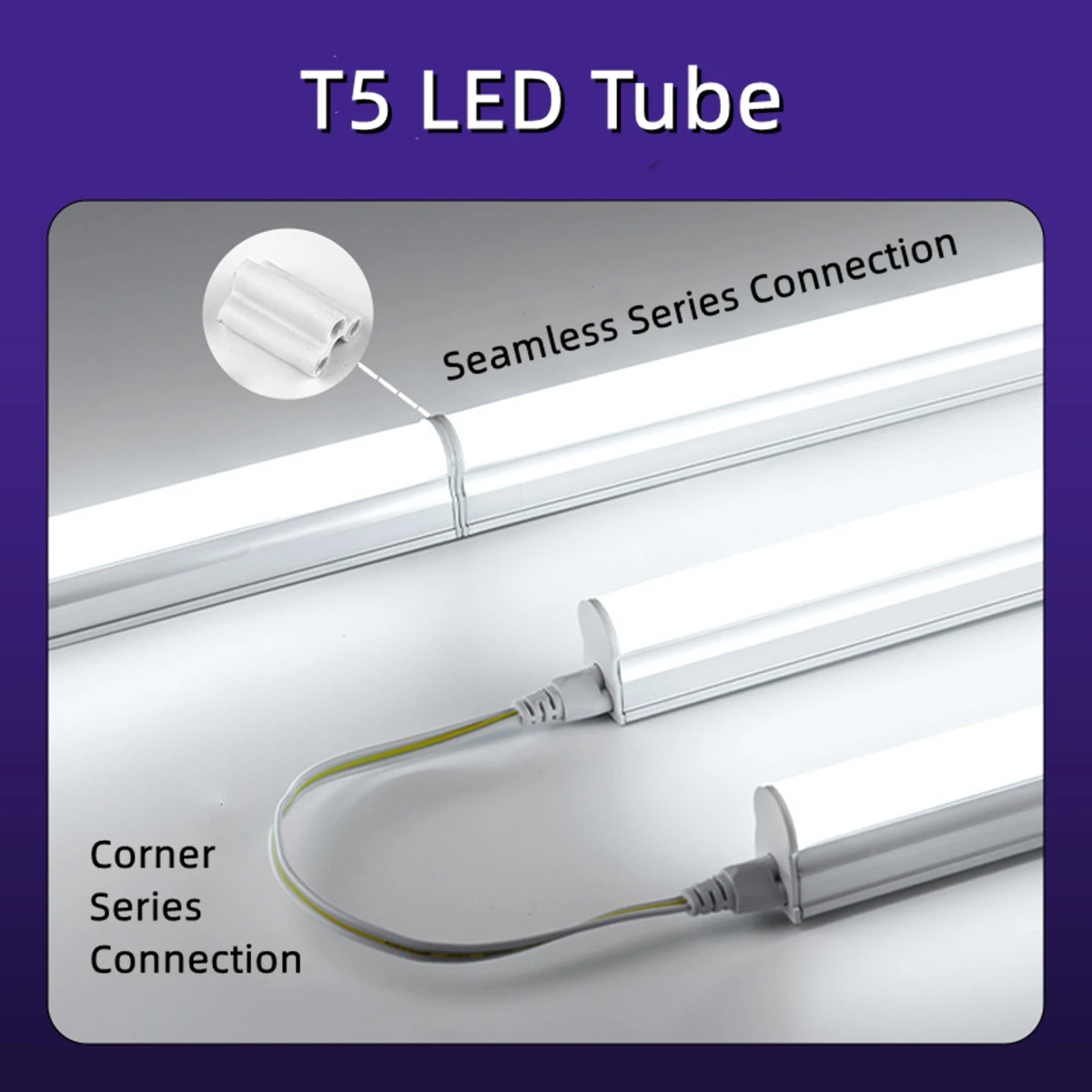

1 шт./2 шт. T5 светодиодный светильник 15 Вт 50 см без мерцания умный драйвер lC, AC85V-265V сменная люминесцентная лампа для кухни, стены, потолка