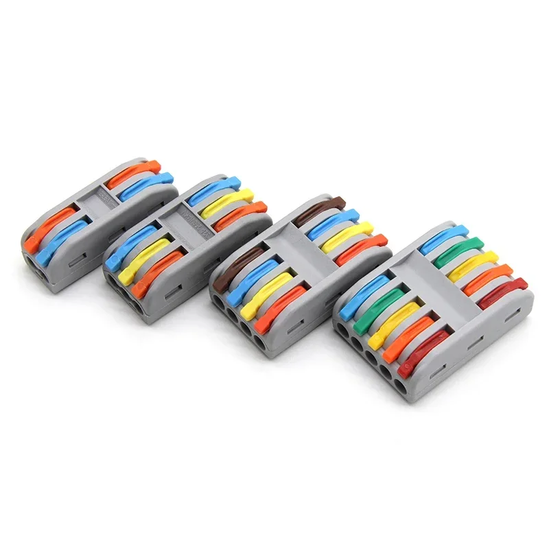 

5/10/50/100pcs Push-in Electrical Wire Connector Terminal Block Universal Fast Wiring Cable Connectors For Cable Connection