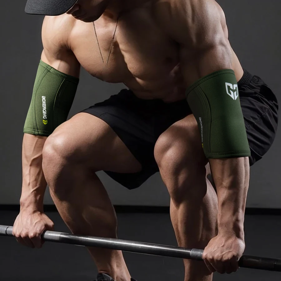 Codera de levantamiento de pesas, soporte de compresión de neopreno, coderas, Protector de mangas de brazo para levantamiento de pesas, gimnasio, fuerza, Fitness