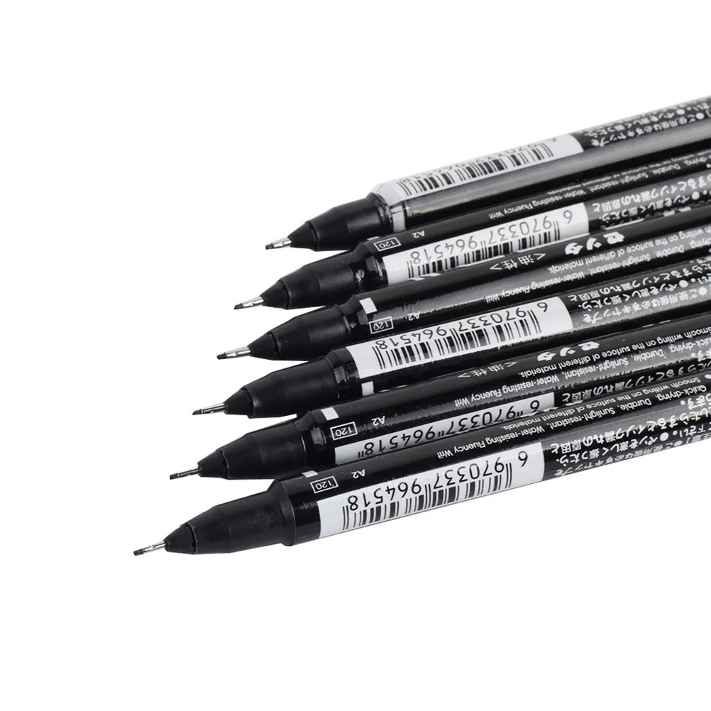 

10 pcs Painting Pen Double Heads Marker Pen Oil Ink for Skin Piercing Dual-Tip Tattooing Accessories Fine Thicker Tips Long