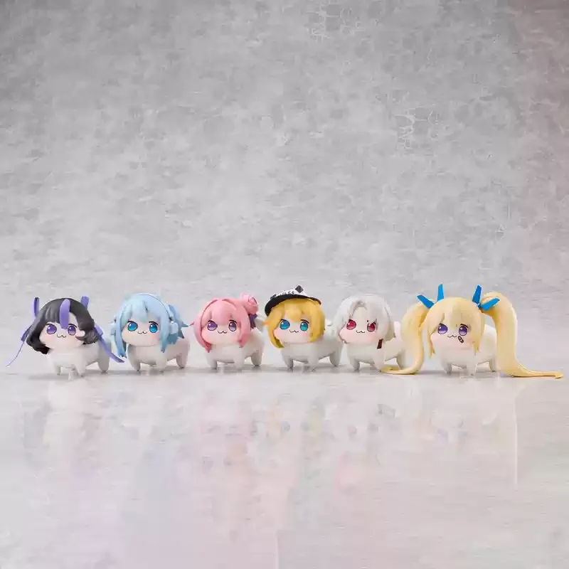 

New Nikke Goddess Of Victory Doro Chibi 6pcs Figure Set - Car Dashboard Decor, Trendy Anime Collectible For Fans