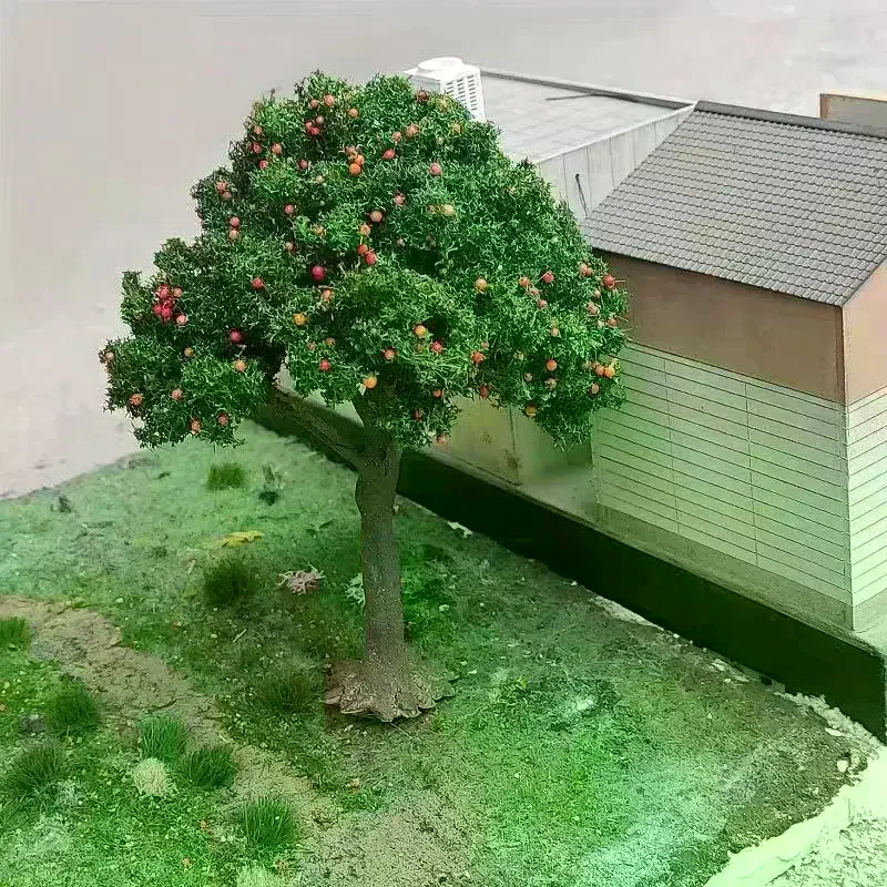 /GJ/DIY Fruit Trees Miniature Landscape Decoration Miniature Sand Table Building Model Realistic Fruit Tree Decor 1Pcs
