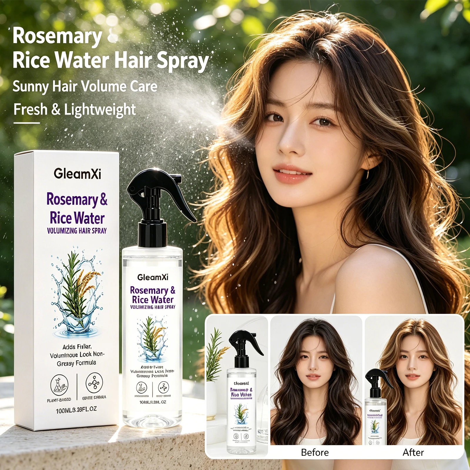Rosemary Rice Water Hair Spray - đánh giá và giá Hair Care With Rice Water