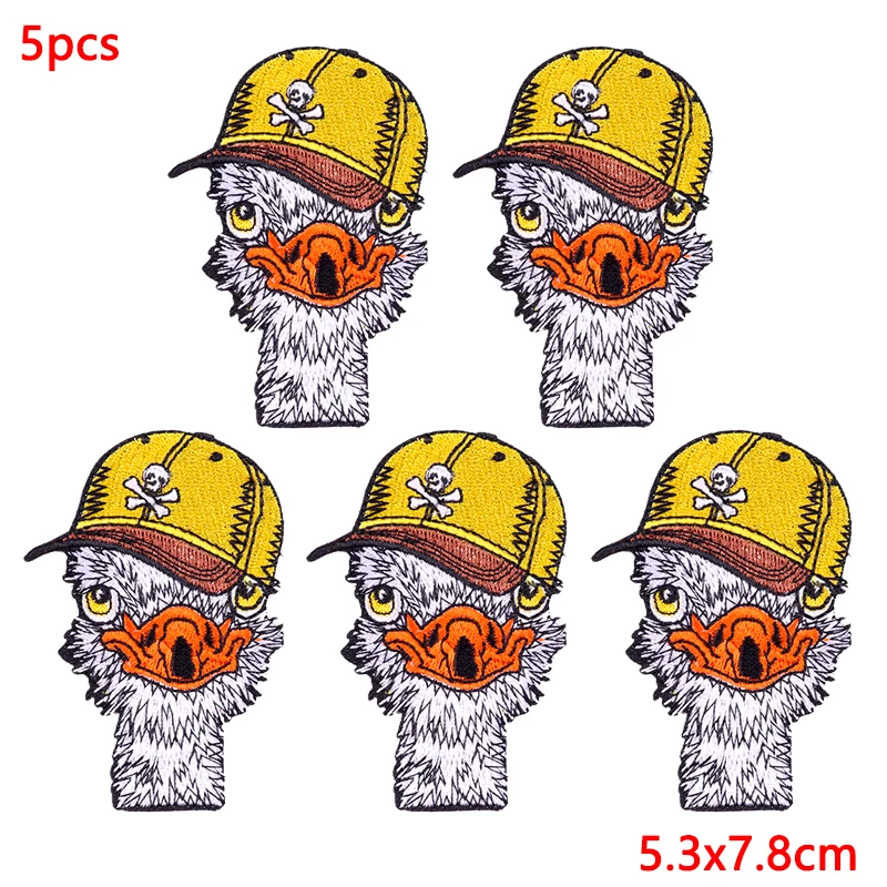 Parches bordados animales Punk termoadhesivos para ropa y mochila - imagen 5