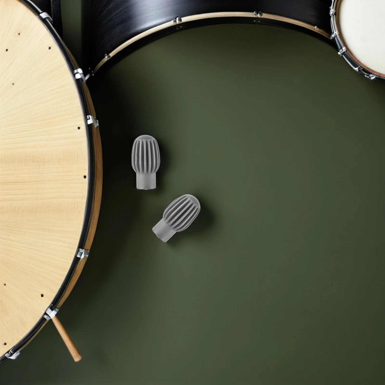 

6pcs Silicone Drumstick Mute Tips 0.6 Inch Holes Universal Fit For Quiet Practice Durable Drum Silent Tips Noise Reduction