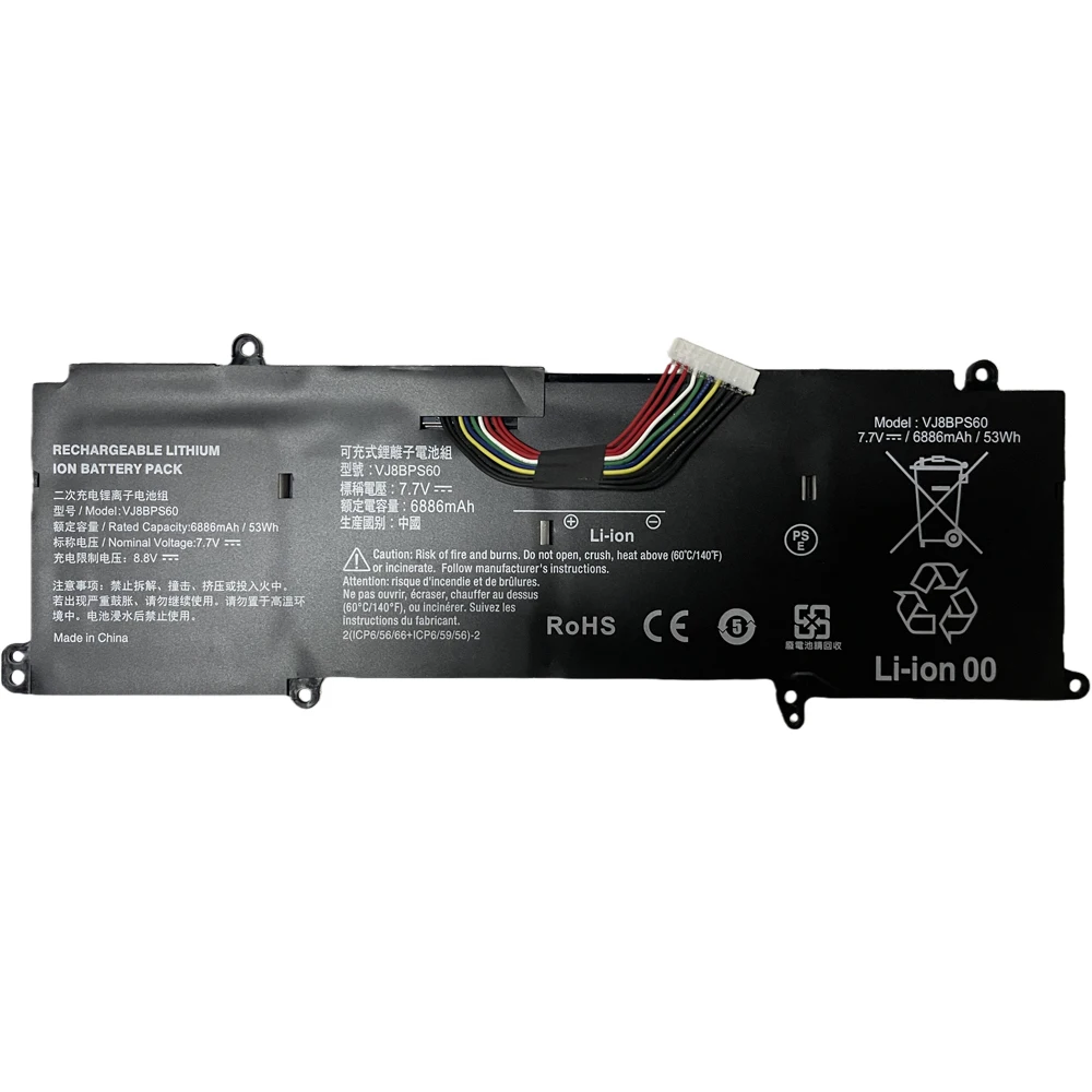 VJ8BPS60 7.7V 53Wh 6886mAh Laptop Battery For Sony 2021 SX14, SX14 VJS144X0111K Series Notebook