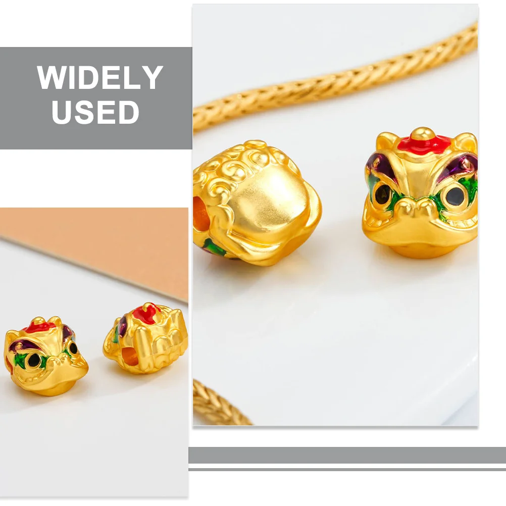 

Бусины-шармы из сплава в форме головы льва для украшений своими руками: браслетов, ожерелий, заколок для волос