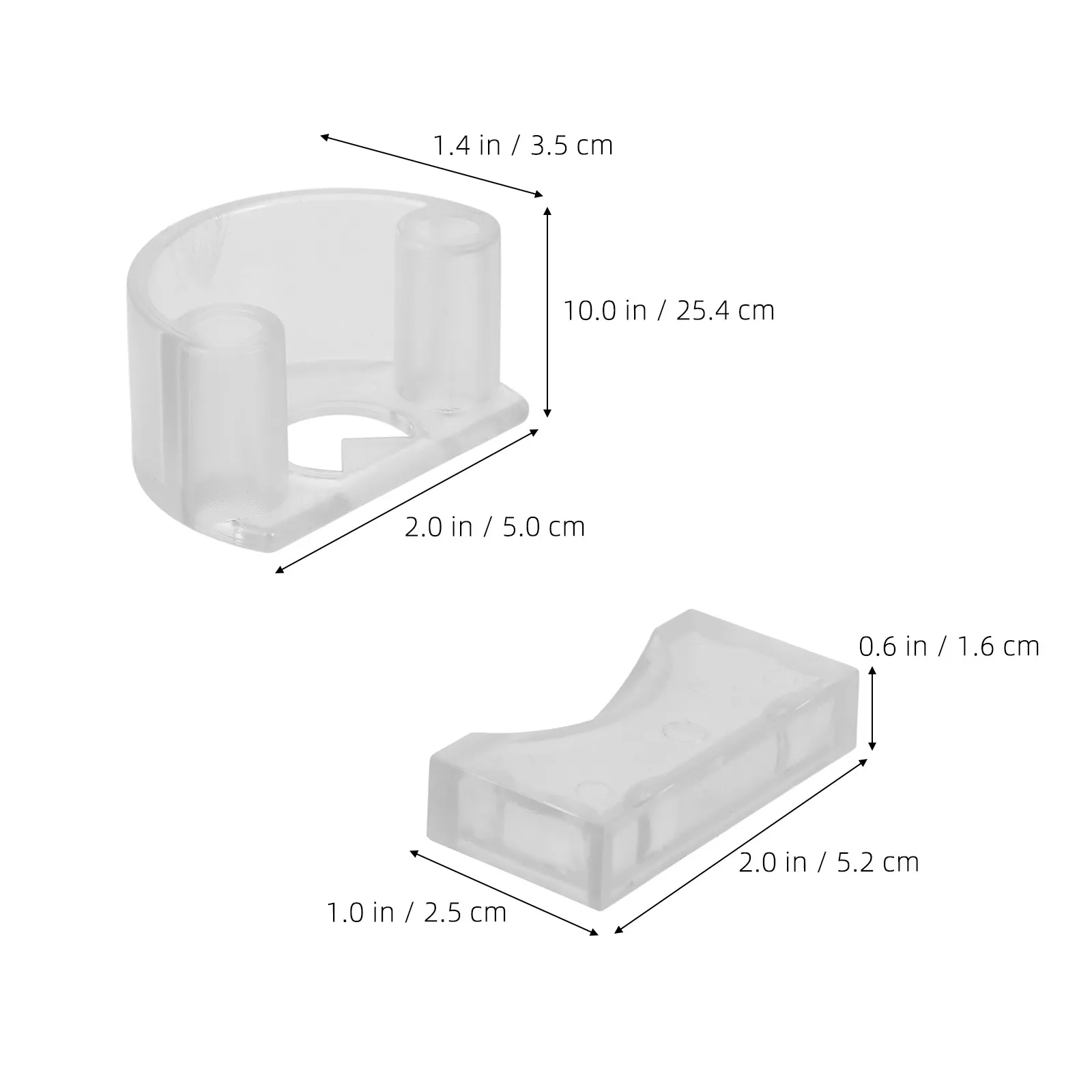 2 Stuks Acryl Biljart Positie Marker Snooker Bal Locator Transparant Pool Cue Accessoires Trainingsapparaat Snooker Bal Locator