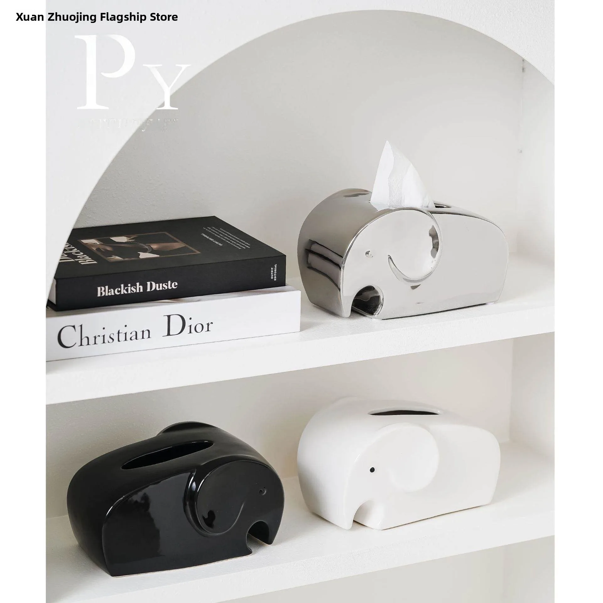 

Elegant Ceramic Tissue Box Storage Organizer Bathroom Living Room Decor High Aesthetic Value Luxury Home Accessories