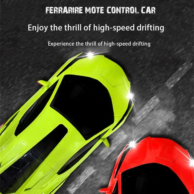 Rc Car Fast With Led Light 2.4g Radio Remote Control Sports Cars Stunt High-Speed Drift Racing Electric Toys Car For Kids Boy