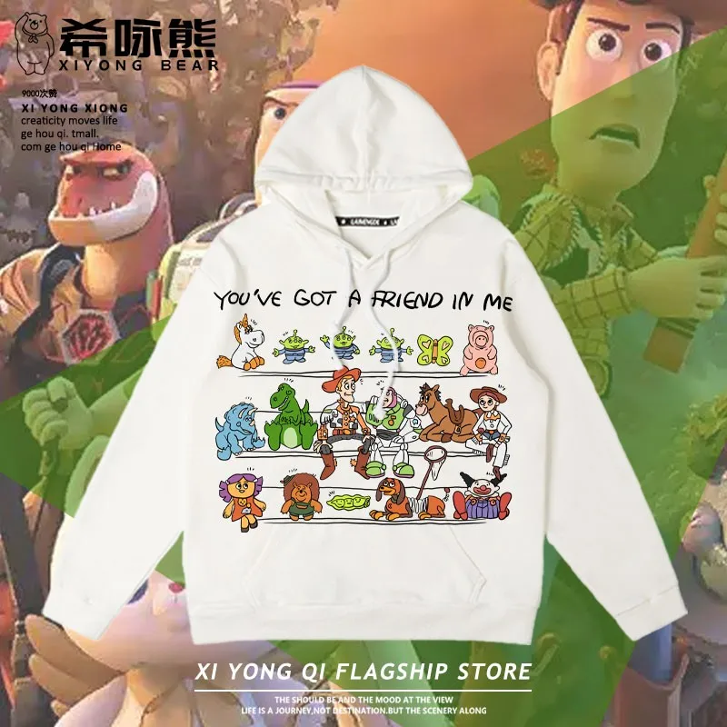 

Disney Toy Story Co-branded American Fashion Hoodie Hooded Man Buzz Lightyear Woody Children's Clothes Autumn