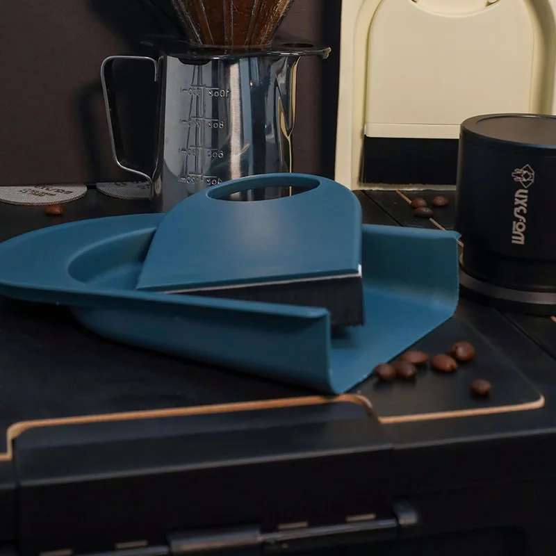 

Internet Celebrity Cafe Table Top Coffee Cleaning Brush Brush with Dustpan Bean Grinder Small Fresh Bar Broom Compact