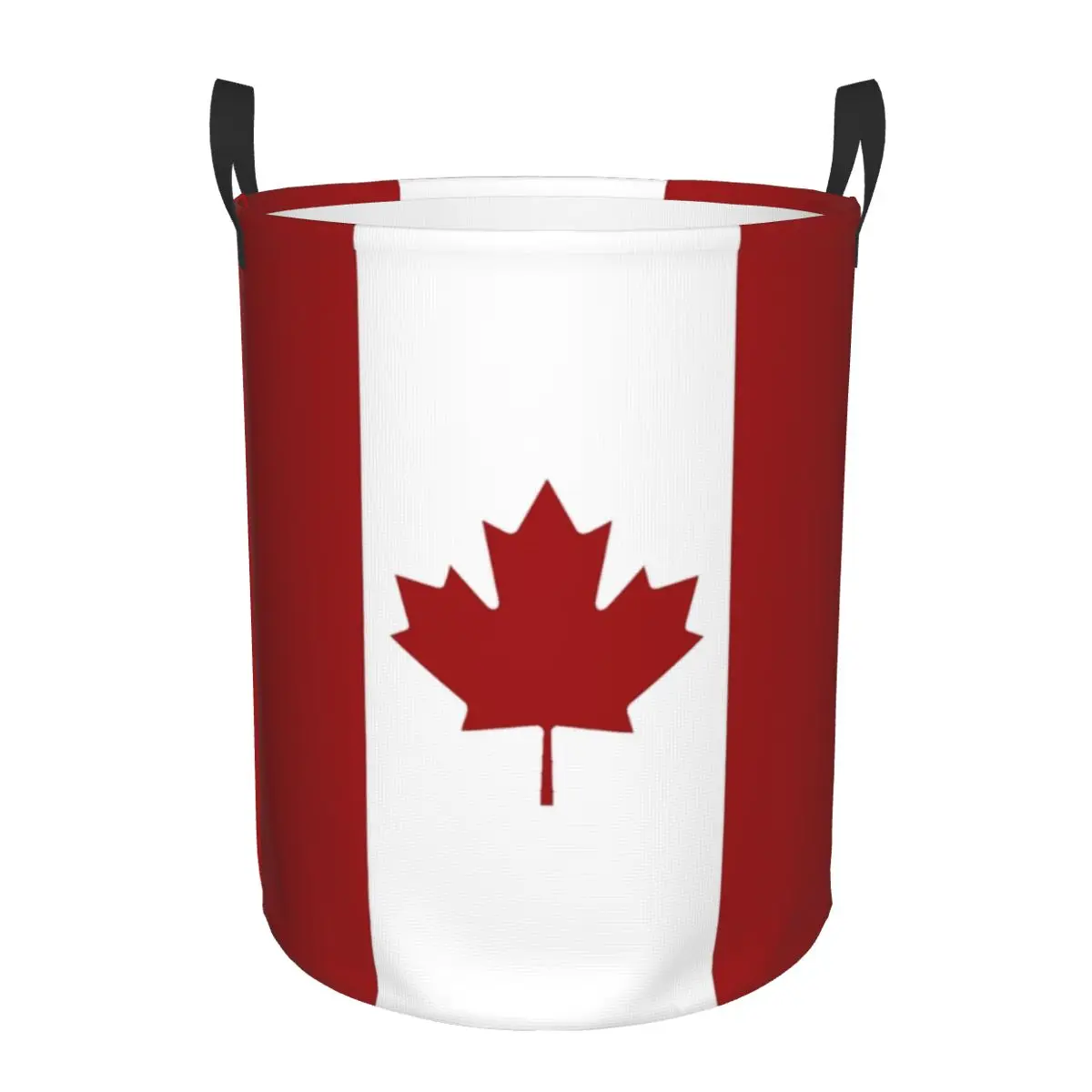 Canadian Flag Laundry Hamper Large Clothes Storage Basket Canada Flag Patriotism Toys Bin Organizer for Boy Girl