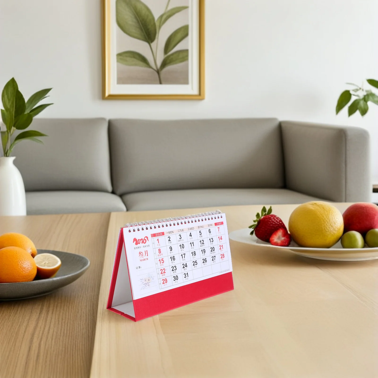 

Desktop Calendar 2026 Chinese New Year Horse Year Vintage Table Calendar For Home Office Decor Daily Planning Time Management
