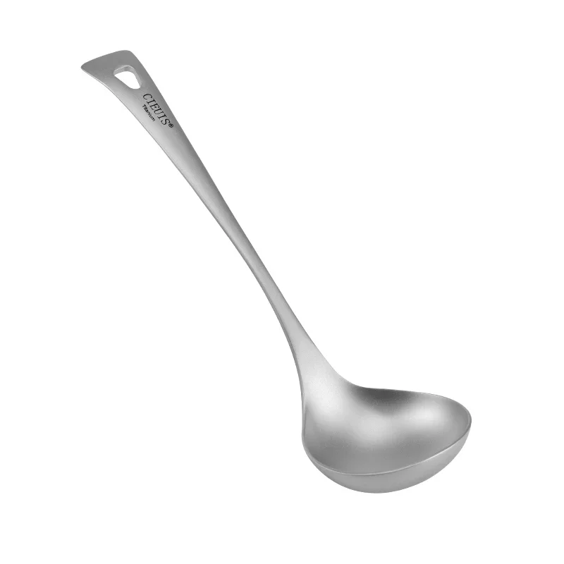 

TiTanium Spork Spoon Tableware Outdoor Camping Titanium Soup Scoop Lightweight Cooking Sauce Collection Travel Knife Practical