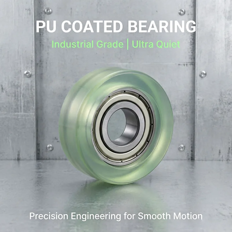 5pcs 12X45X14 Polyurethane Bearing Encapsulated PU Roller PU600145-14 Diameter 45mm Soft Rubber Wheel Rolling Pulley 12*45*14