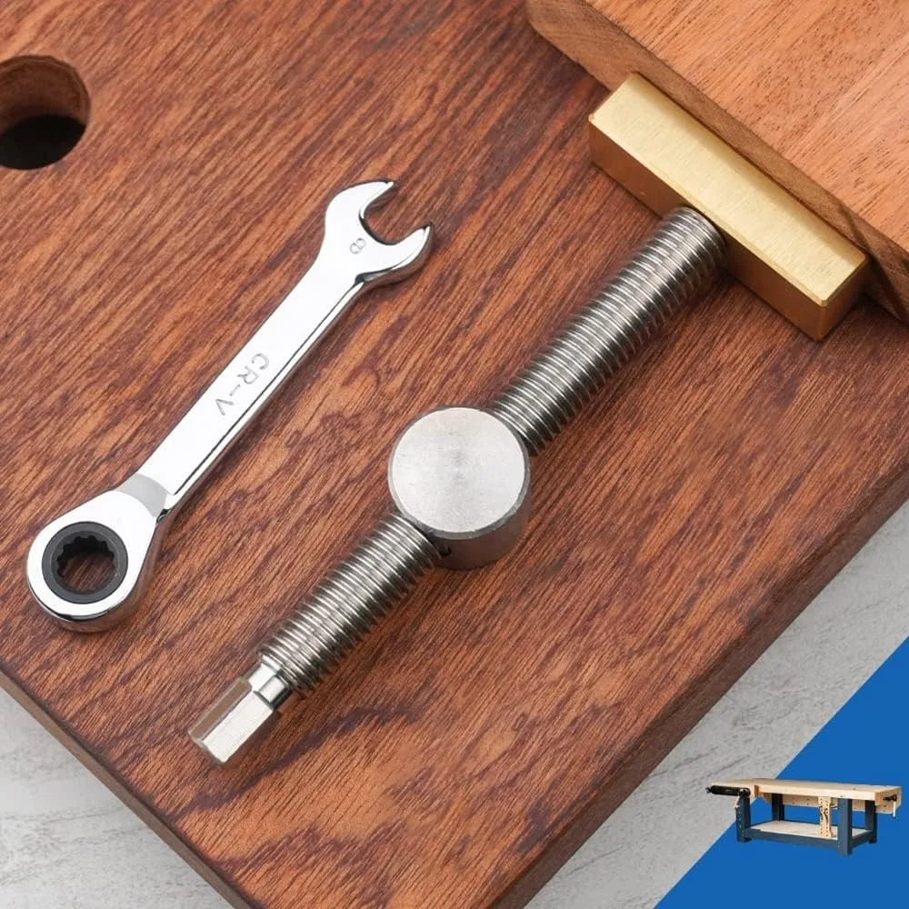 2 morsetti da banco per cani, 19 mm/20 mm, ad azione rapida, morsetto regolabile in metallo MFT, ad azione rapida, per la lavorazione del legno da banco (20 mm) (19 mm