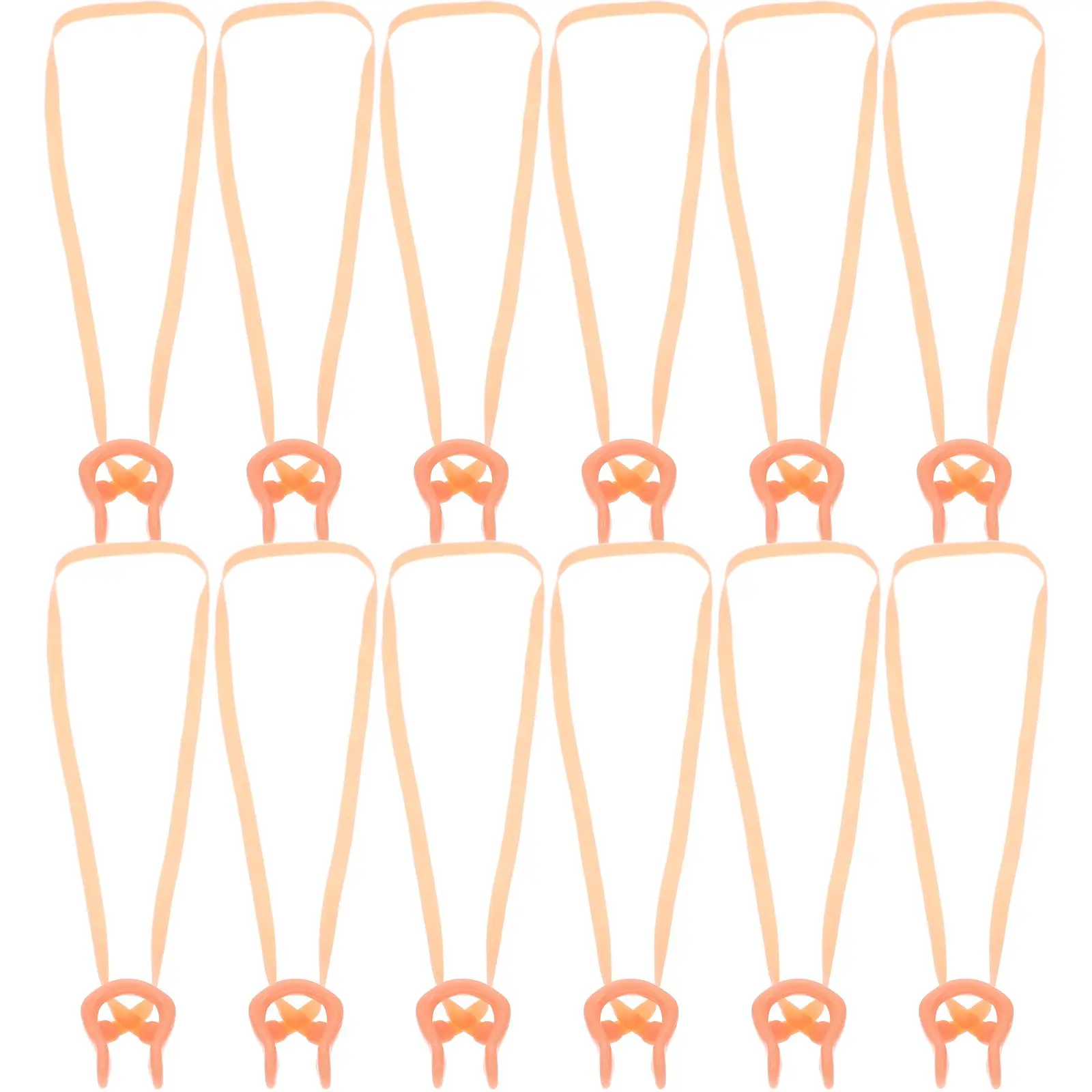 12 Pcs Nasal Congestion Swimming Supplies Nose Clip for Learners Sports Splint with Strap Adult Gear