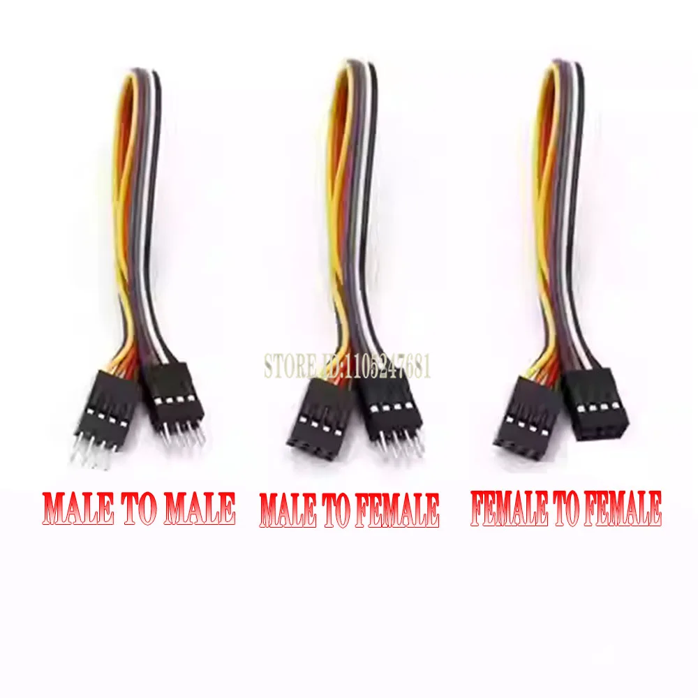 10pcs 10/20/30cm Female To Female Double Line Jumper Wire Connector Cable 2.54mm 2/3/4/5/6/7/8/10 P/pin For