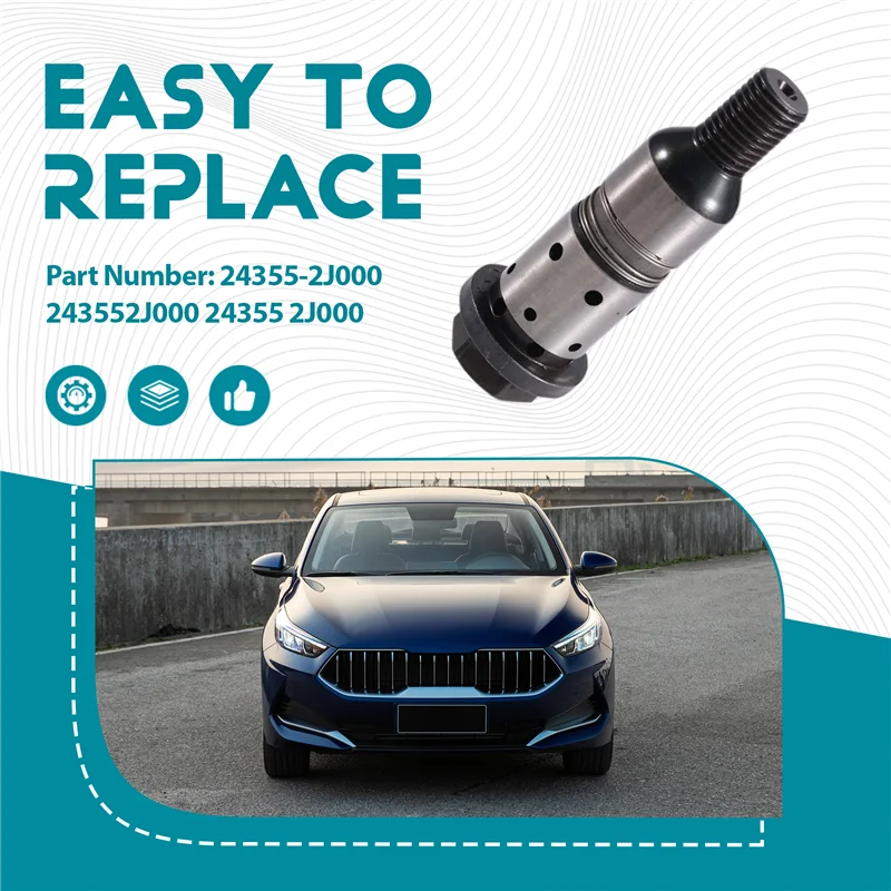 ABTC-24355-2J000 صمام التحكم في زيت الترباس المركزي الإضافي لشركة هيونداي لكيا 2020 + 2.0L NU-Engine 243552J000 24355 2J000