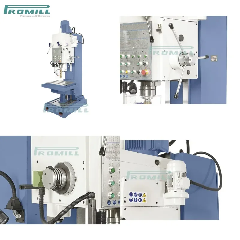 HCY Promill Z5180B Vertical Column Drilling Machine Made China 80mm Borehole High-Torque 7.5kW Motor Multifunctional Easy