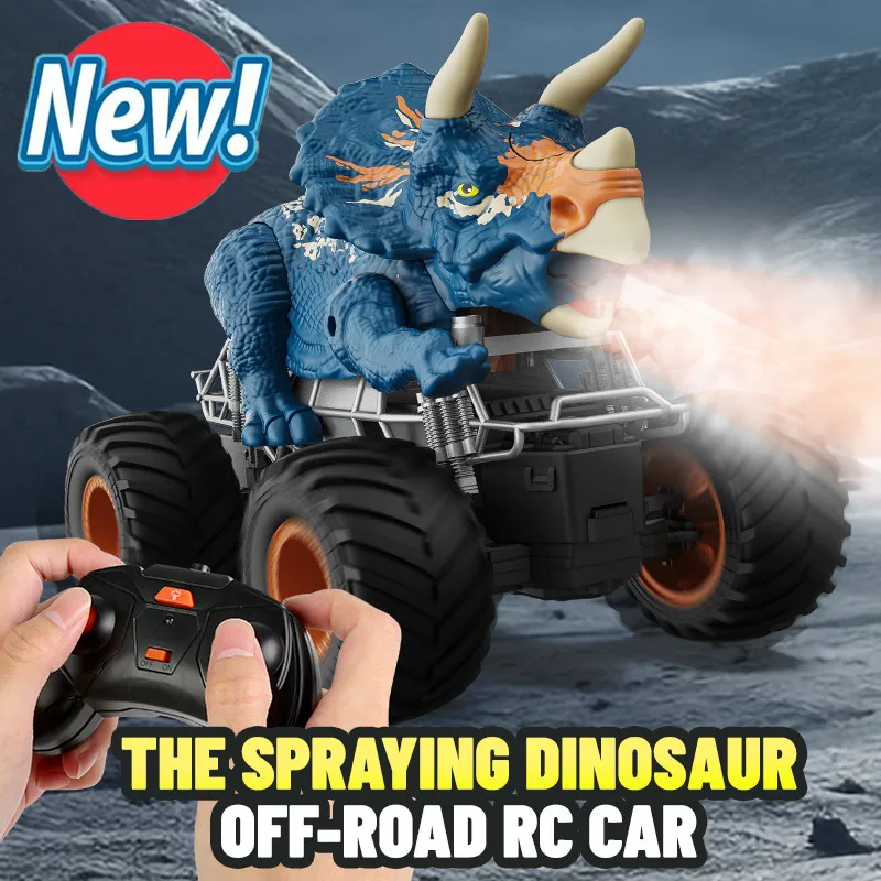 RC Car Toys Tyrannosaurus Rex Stunt Vehicle Spray Spraying Triangle Dragon Toy Car 30 Minutes Of Use