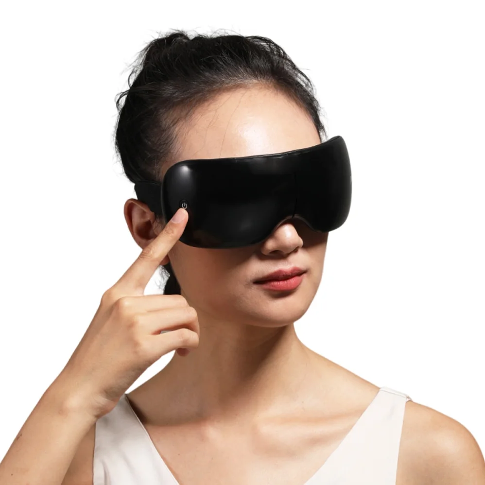 

Интеллектуальное голосовое руководство 4D уход за усталостью глаз электрическая вибрация цифровой складной умный массажер для глаз с тепловым сжатием