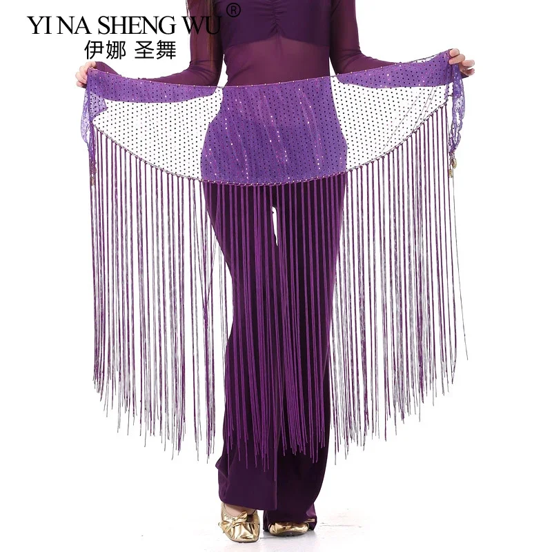 Женский шарф для танца живота с блестками и кисточками, треугольный набедренный шарф для танца живота, пояс с блестками, юбка, шарф для восточного танца