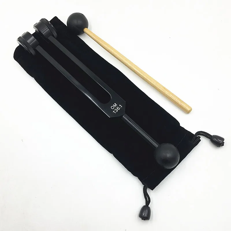 136.1Hz OM Tuning Fork with Wooden Hammer & Storage Bag for Chakra Meditation & Relaxation