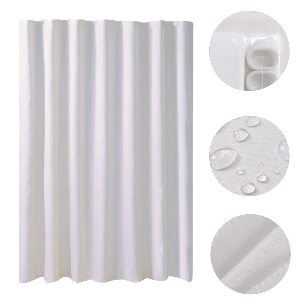 

Polyester Hanging Curtain Waterproof Bath Curtain Fashionable Design Complete Accessories Packaging Bathroom Decoration
