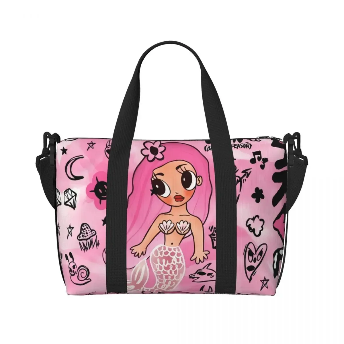 Custom Manana Sera Bonito Karol G Beach Tote Bag For Women Colombian Singer Large Compartment Beach Gym Travel Bags