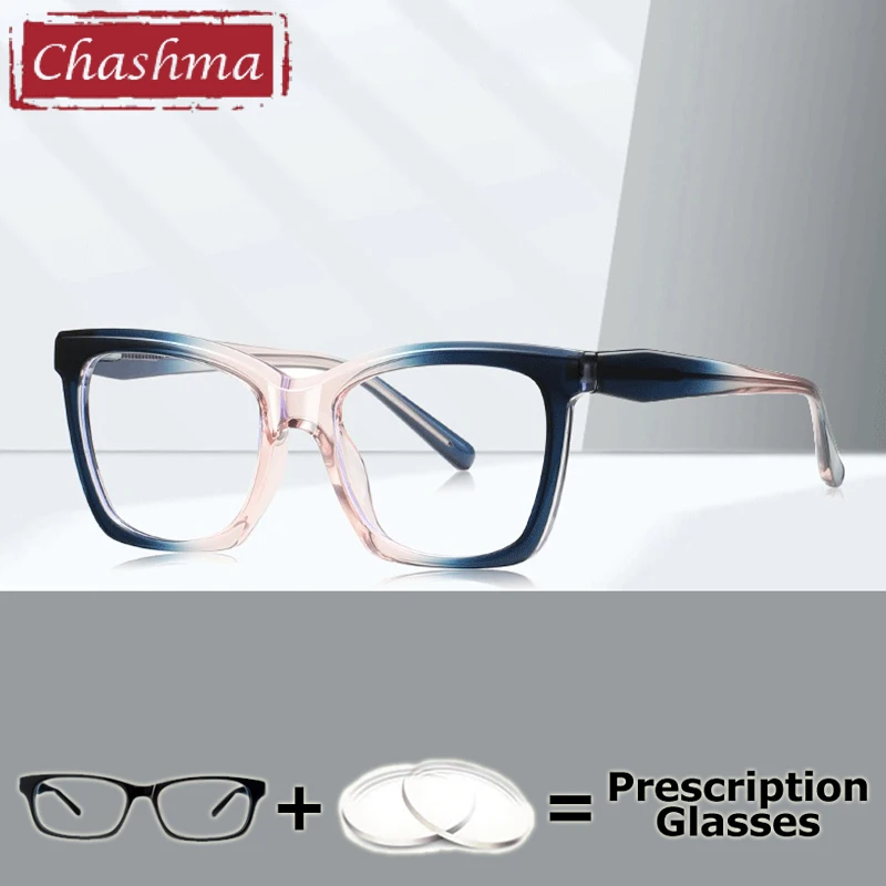 Chashma Prescription Glasses Women Cat Eye Fashion Myopia Eyeglasses Frames Eyewear TR90 Optical Spring Hinge Reading Spectacles