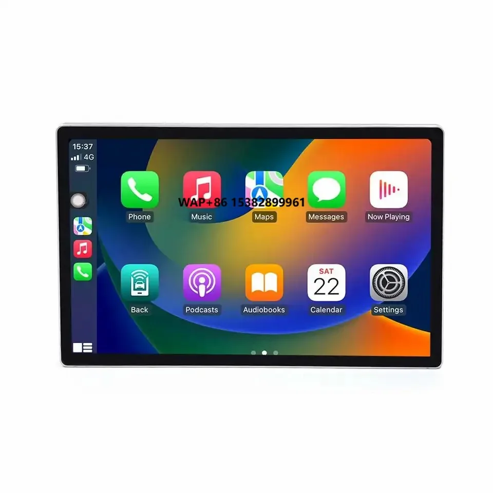 2K Screen Car Audio CarPlay Android Auto Multimedia Player 13 Inch Touch Screen Car Radio Stereo Bluetooth Rotate