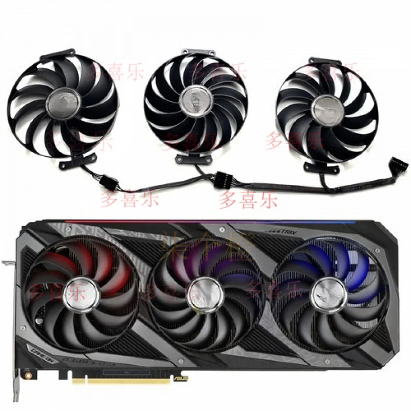 QQ      Graphics Card Cooling Fan for AUSU RX6900XT 6800XT 6700XT 6750XT ROG STRIX