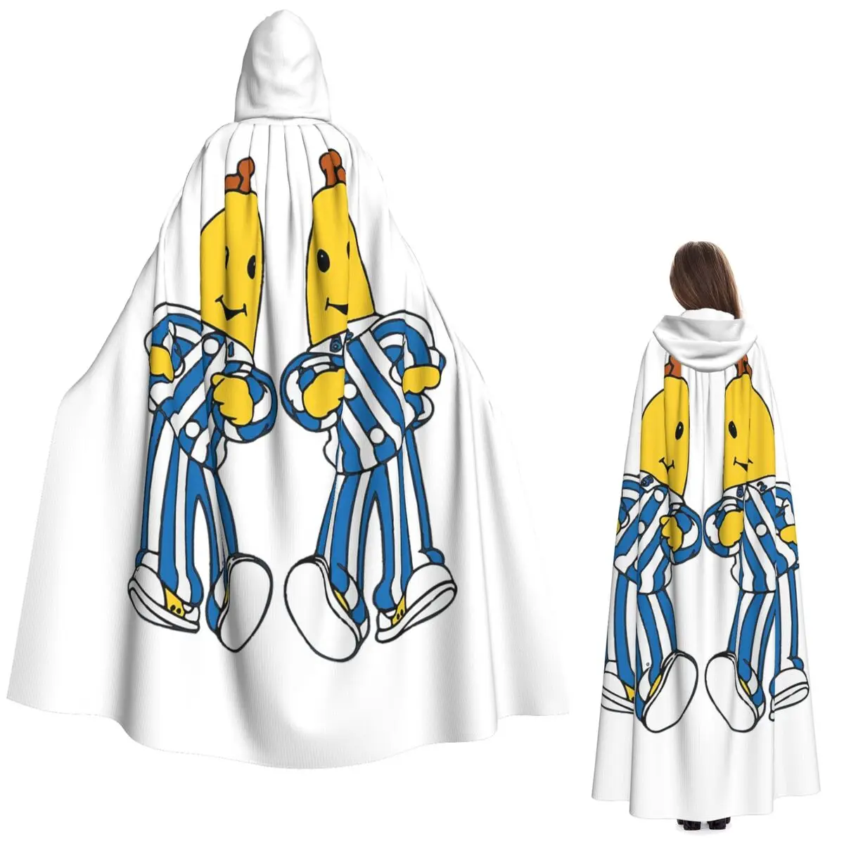

Плащ-накидка с капюшоном «Бананы в пижамах» — лучший друг, средневековый костюм ведьмы, косплей, плащ на Хэллоуин, унисекс для взрослых