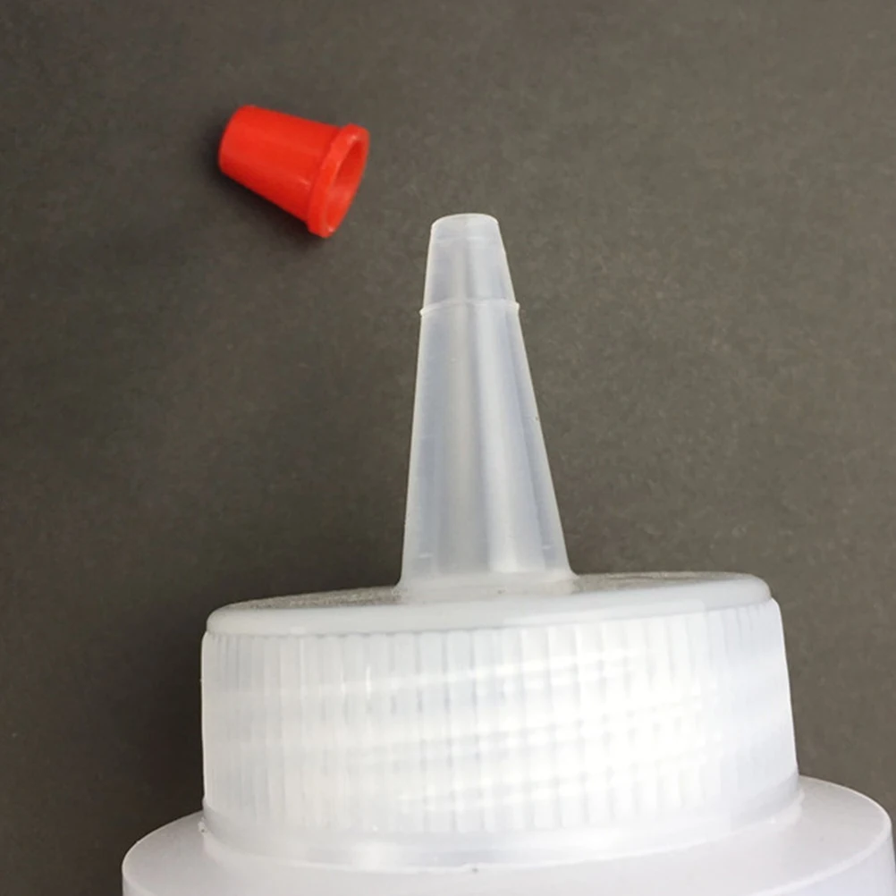 

10 Pcs Squeeze Bottles Sauce Condiment Containers Dispenser for Ketchup Mustard White Salad Dressing