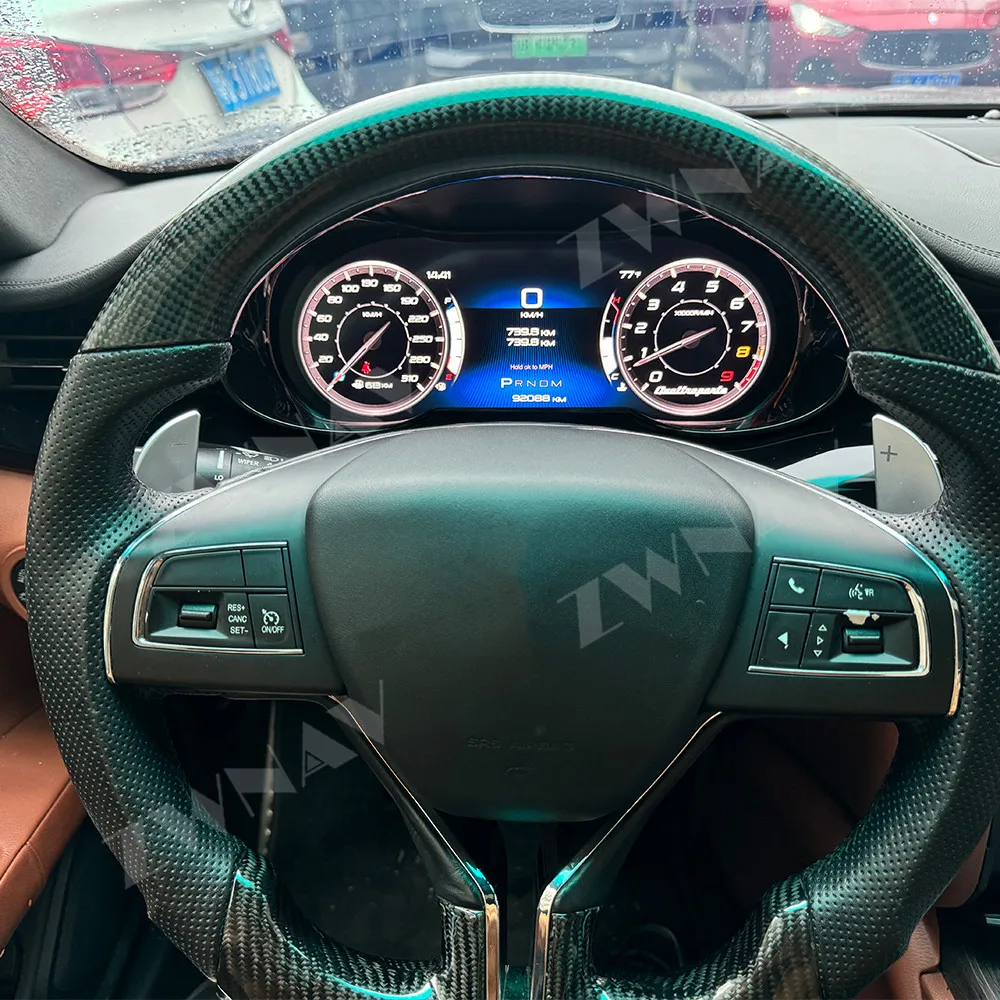 

Android Radio For Maserati Quattroporte 2014-2022 Car LCD Digital Cluster Dashboard Virtual Instrument Panel Cockpit Speedometer