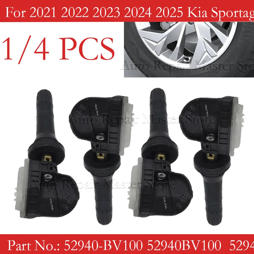 1/4 Uds para Kia Sportage [NQ5] Hyundai Creta [SU2] Tucson [NX4] 2021 2022 2023 2024 2025 Sensor TPMS 433MHz 52940-BV100 52940BV10