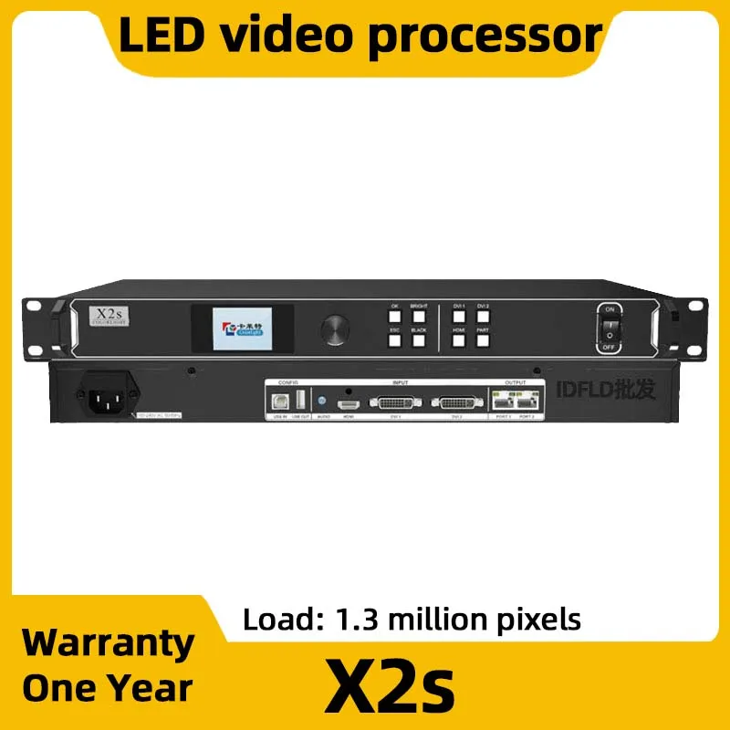 Colorlight X2s Video Processor RGB Full Color Module Indoor LED Display Screen Video Wall Controller USB Port Supports HDMI DVI