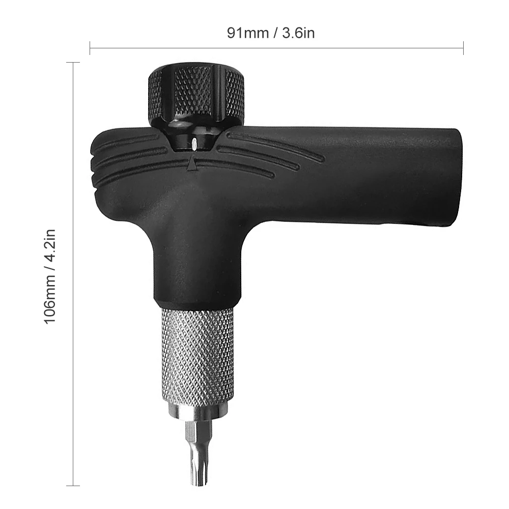 Adjustable Bike Torque Wrench 4/5/6Nm Torque T Wrench Portable Bicycle Maintenance Kit