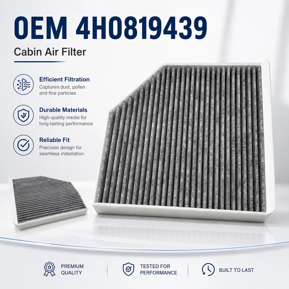 Filtro de Aire para Cabina de Auto 4H0819439 L4 GD 819 439 para AUDI A6 A7 2012-2018 A8 2000-2018 RS7 S6 S7 S8 2014-2018 4H0 819 439