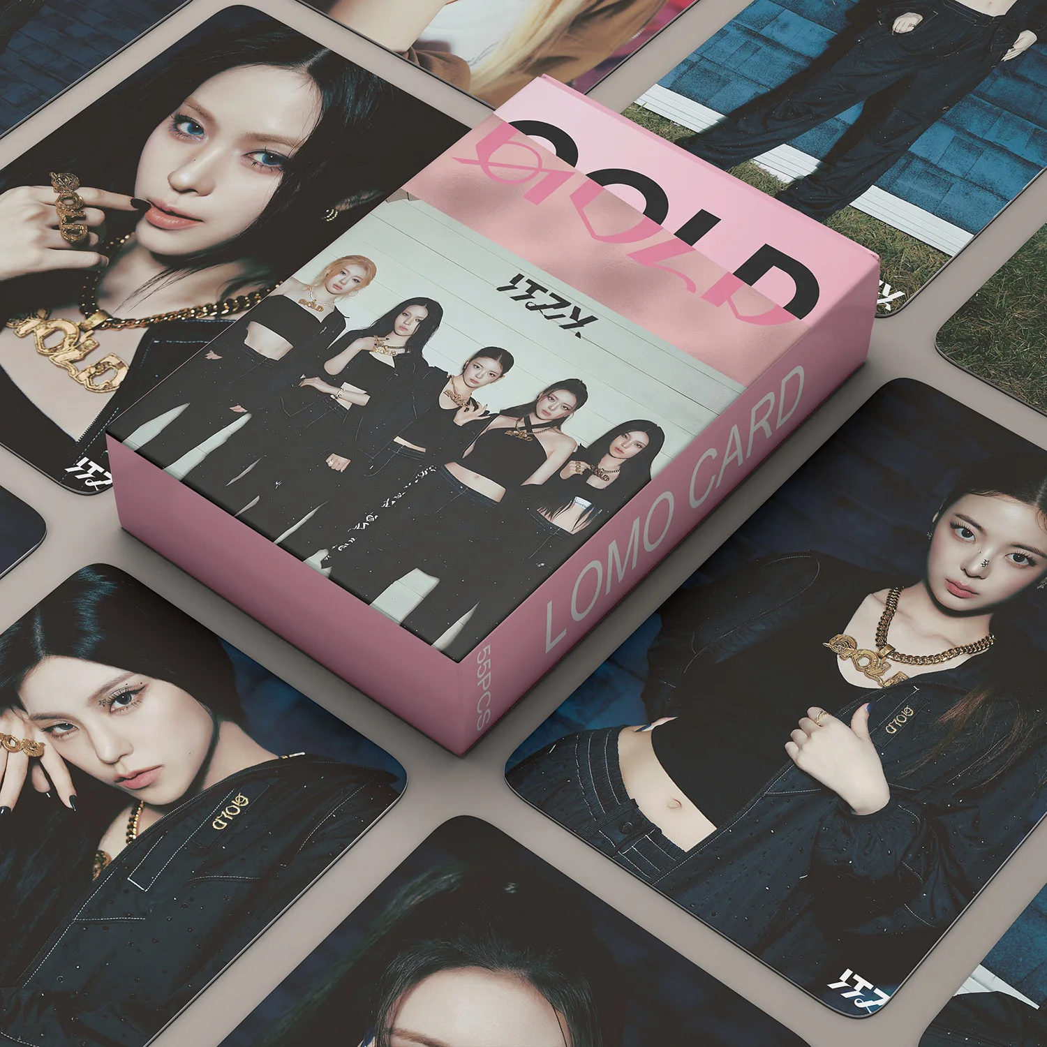 

Коллекция KPOP Fan Made из 55 шт. ITZY Новые эксклюзивные золотые карты для записи сияющих моментов идолов