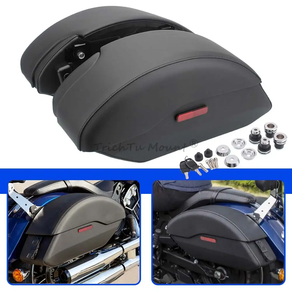 

Для Indian Scout Sixty 2016-2023 Scout 2015-2023 часть мотоцикла задние седельные сумки с катушками для крепления седельной сумки 1,5 литра черный