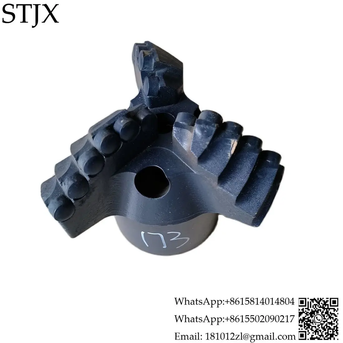 Three-wing high and low tooth drill bit PDCconcave composite sheet non-core drill bit drilling water well geological exploration