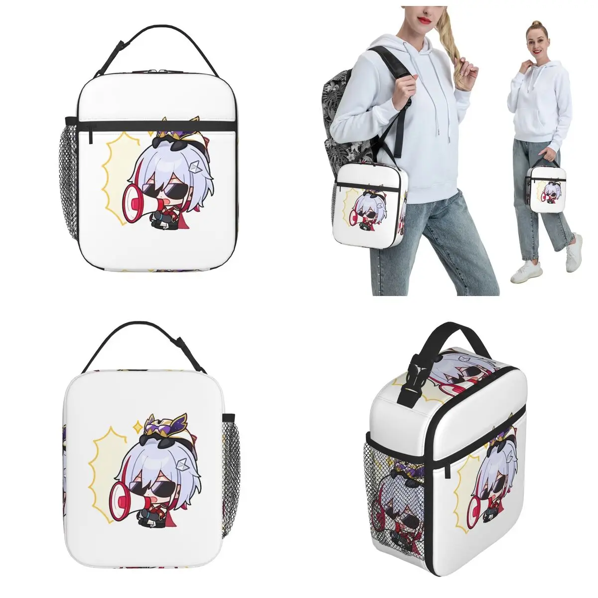 Games Topaz Honkai Star Rail Product Insulated Lunch Bag For Office game Food Box Portable Cooler Thermal Lunch Boxes