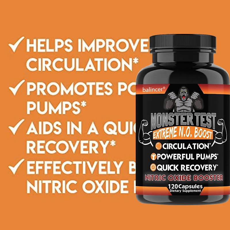 Nitric Oxide Booster, Quick Replenishment, Increase Muscle Strength, Long Lasting Powerful Pump