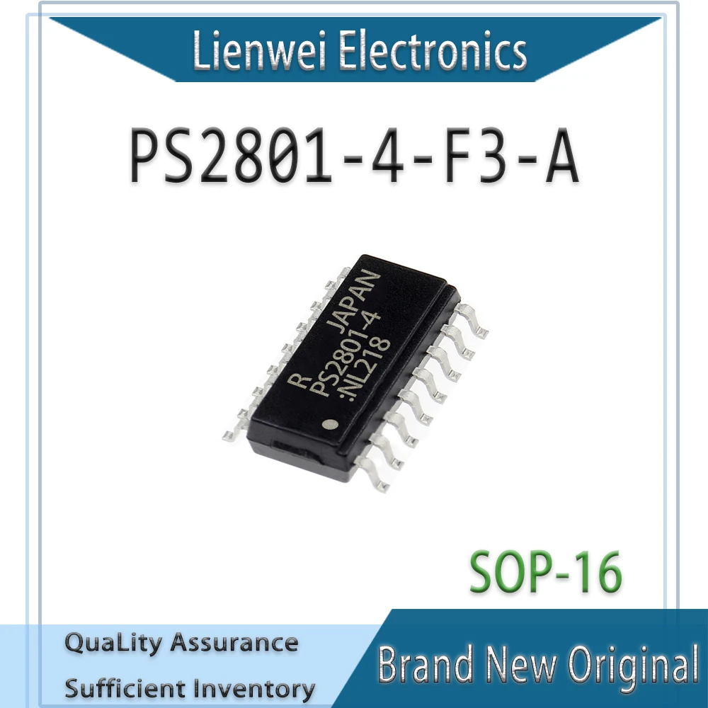 

100% New Original PS2801-4 PS2801-4-F3-A PS2801 IC Chipset SSOP-16